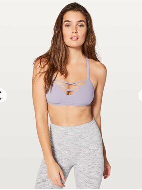 Lululemon Laced with Intent Bra Misty Moon